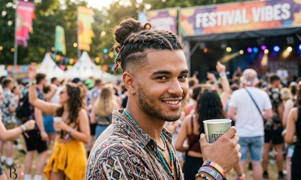 best-easy-festival-hairstyles-with-a-burst-fade
